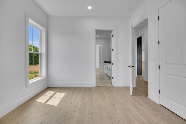 interior space featuring light hardwood / wood-style floors