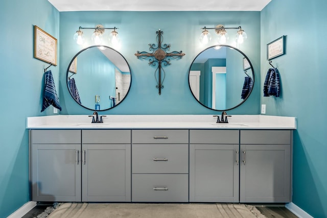 bathroom featuring vanity