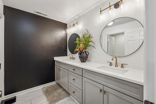 bathroom with vanity