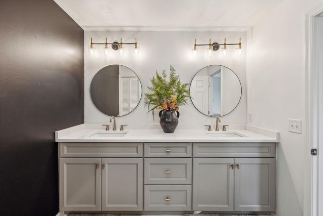 bathroom with vanity