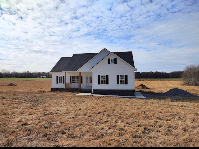 view of front of property with a porch