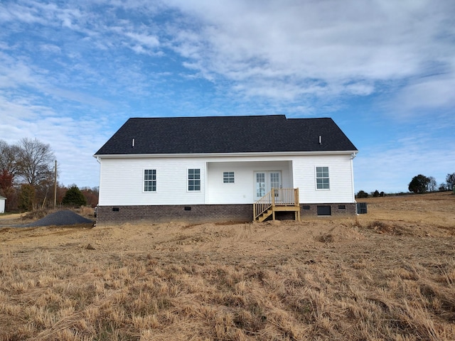 view of rear view of property