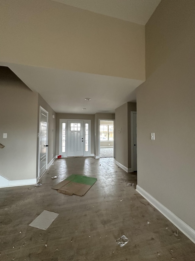 interior space with baseboards