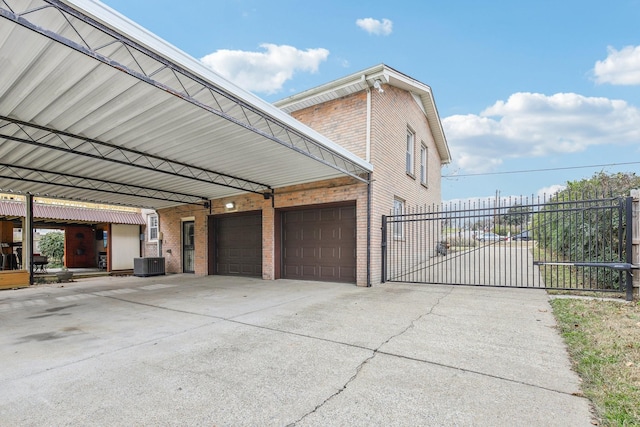 view of property exterior with cooling unit