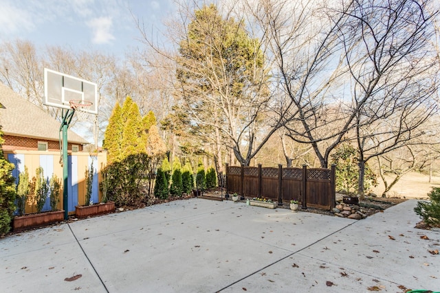 view of basketball court