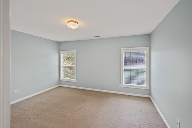 view of carpeted empty room