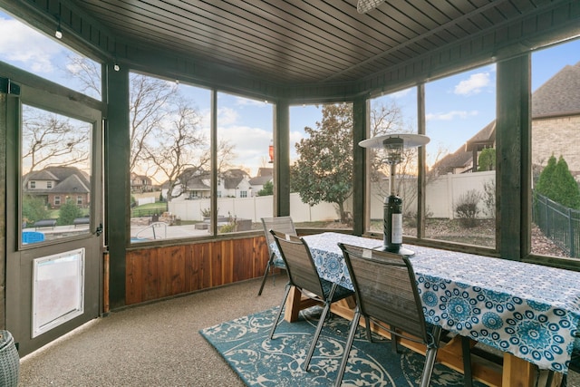 sunroom with a wealth of natural light