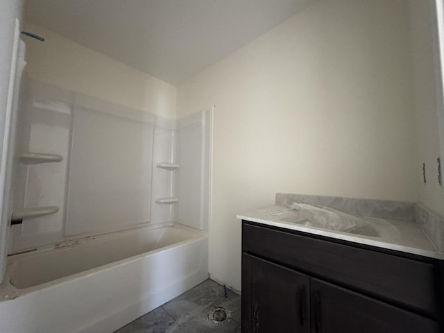 full bath with shower / tub combination and vanity