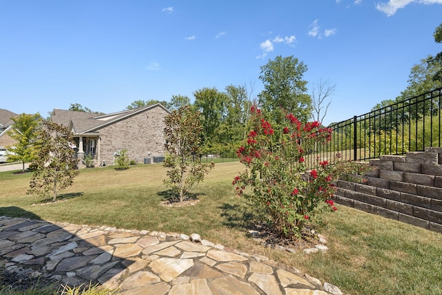 view of yard with a patio