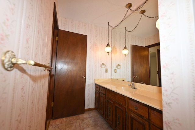 bathroom featuring vanity