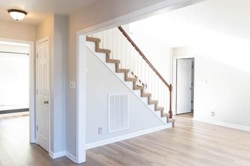 interior space featuring light hardwood / wood-style floors