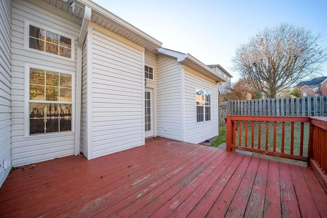 view of wooden terrace