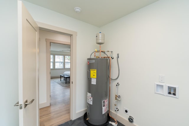 utilities featuring electric water heater