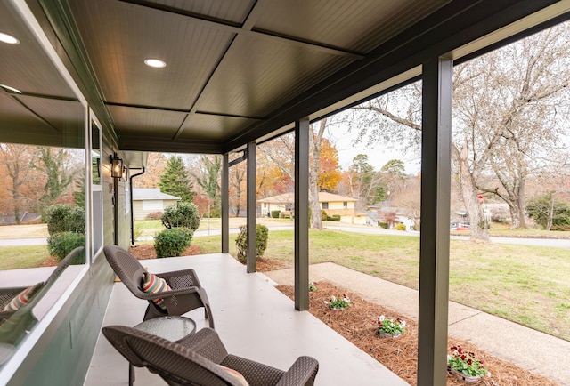 view of patio / terrace featuring covered porch