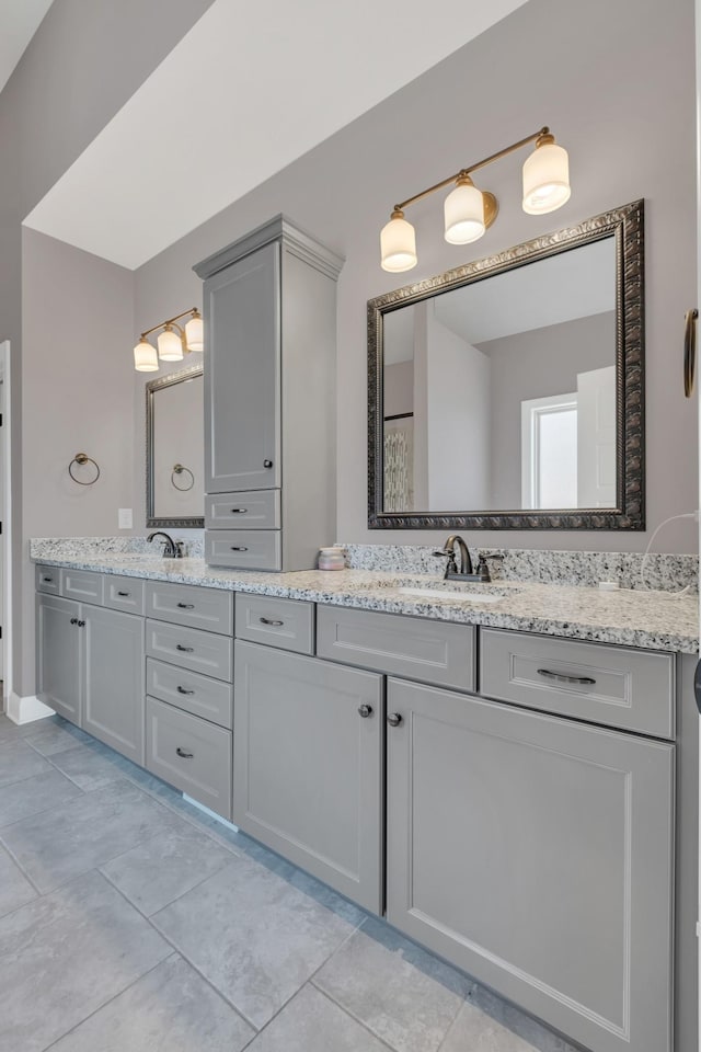 full bathroom with vanity