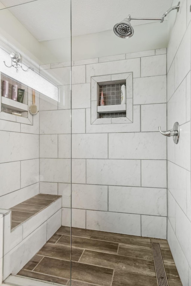 bathroom with walk in shower