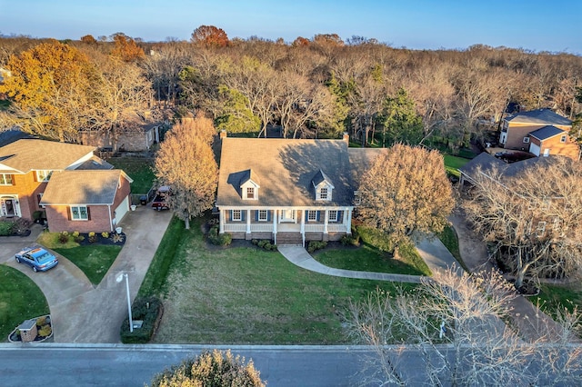 birds eye view of property