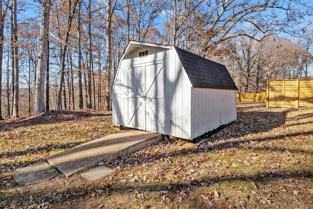 view of outbuilding