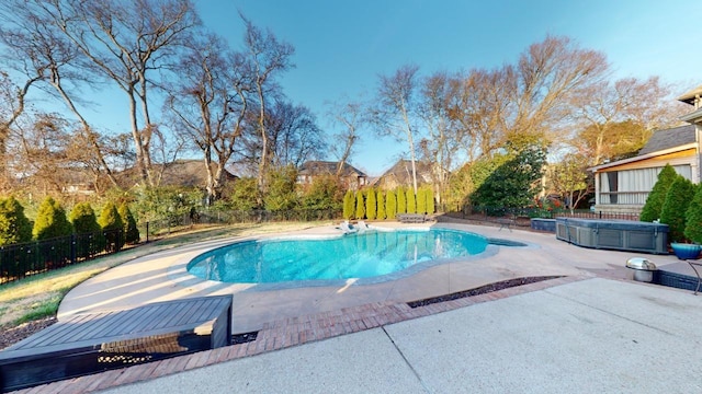 view of pool with a patio area