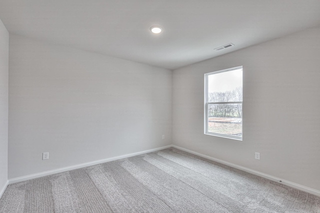 view of carpeted empty room