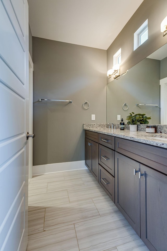 bathroom with vanity