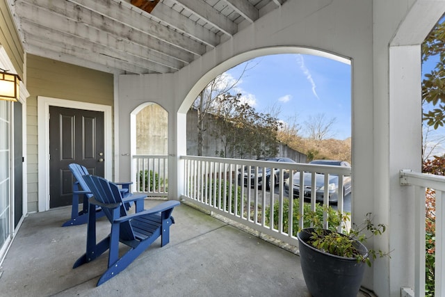 view of balcony