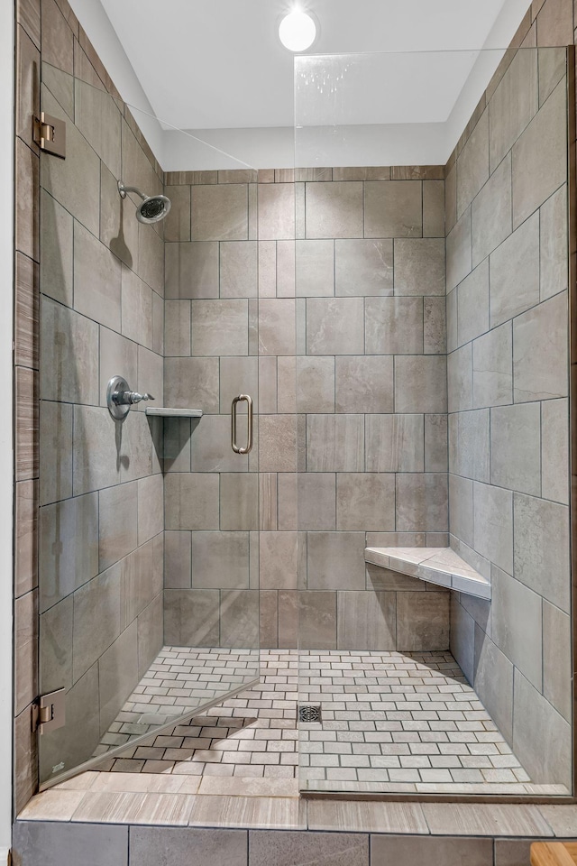 bathroom with walk in shower