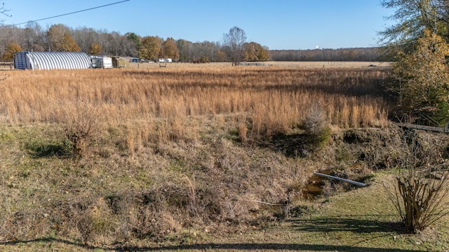 view of landscape featuring a rural view