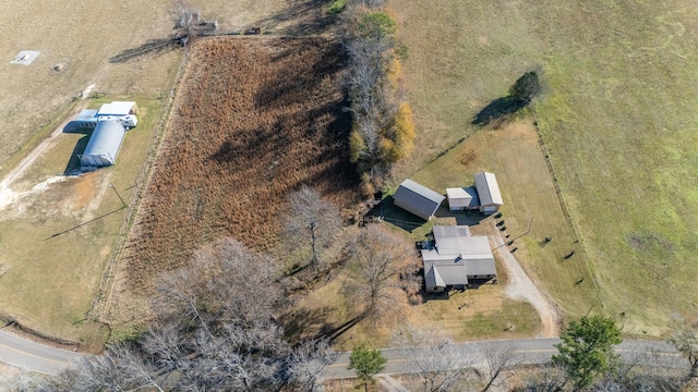 bird's eye view featuring a rural view