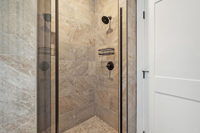 bathroom featuring walk in shower