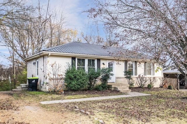 view of ranch-style home