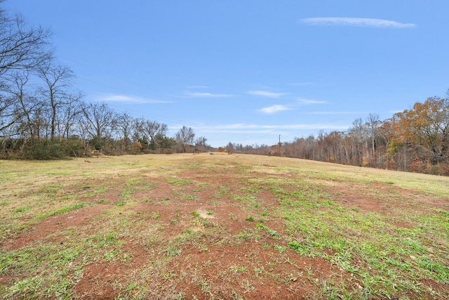 view of landscape featuring a rural view