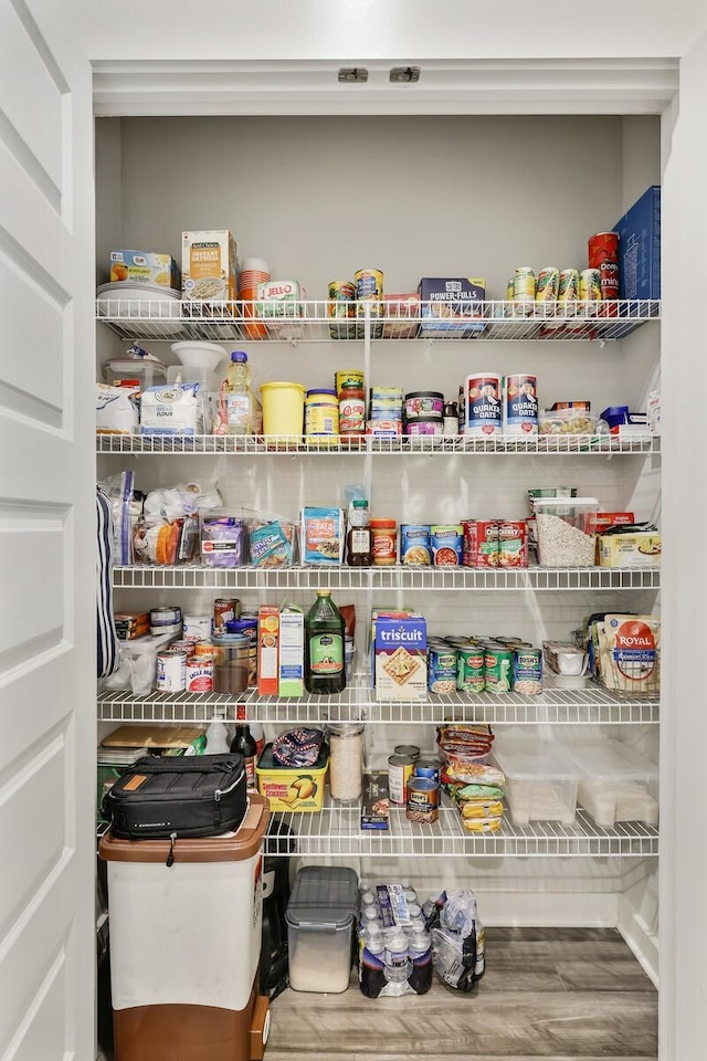 view of pantry