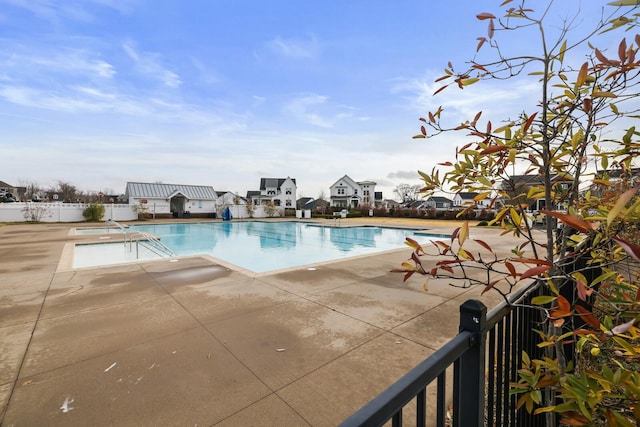 view of pool with a patio