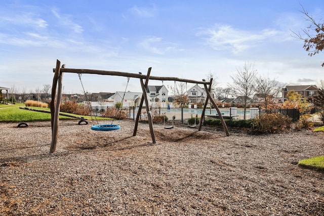 view of jungle gym