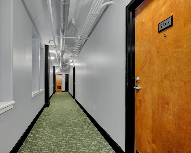 corridor with carpet