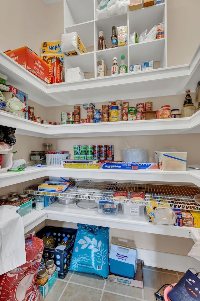 view of pantry