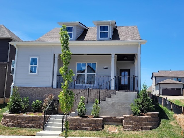 view of front of home featuring a porch