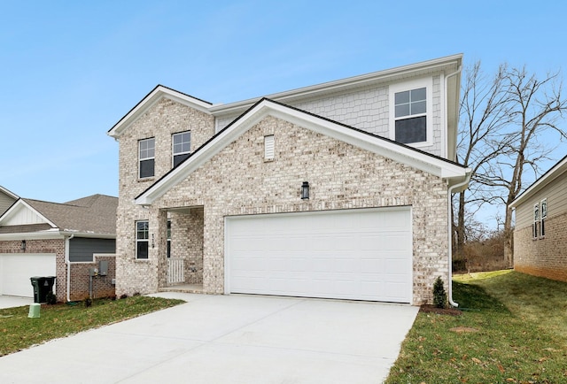 front of property featuring a front lawn