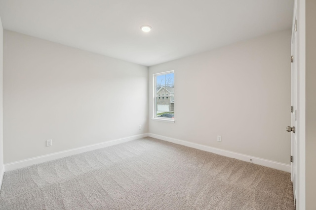 view of carpeted empty room