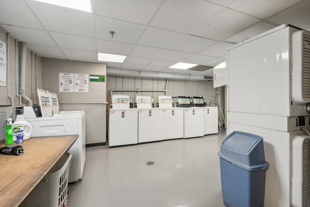 900 19th Ave S Unit 103, Nashville, TN 37212 - community laundry room with concrete block wall