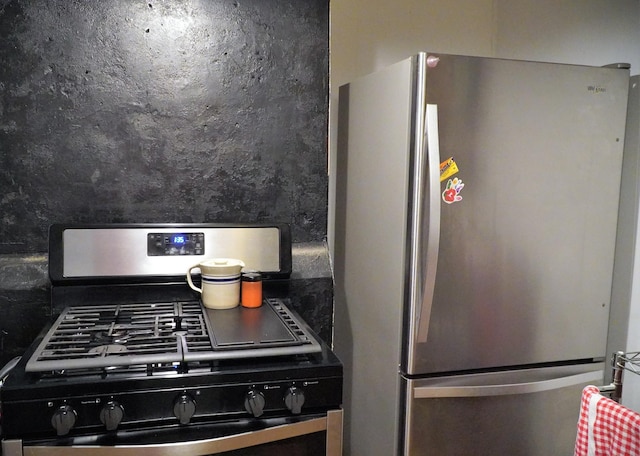 kitchen with stainless steel appliances