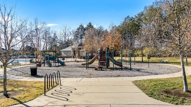 view of jungle gym