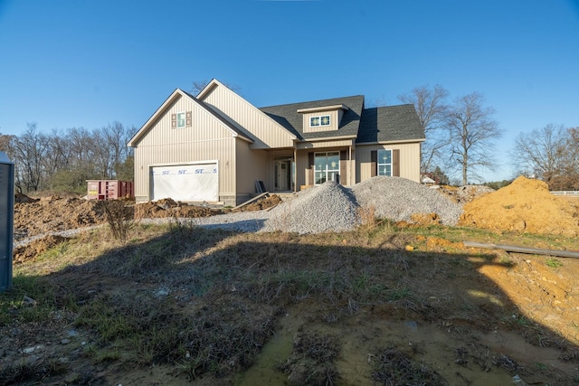 view of front of home featuring a garage