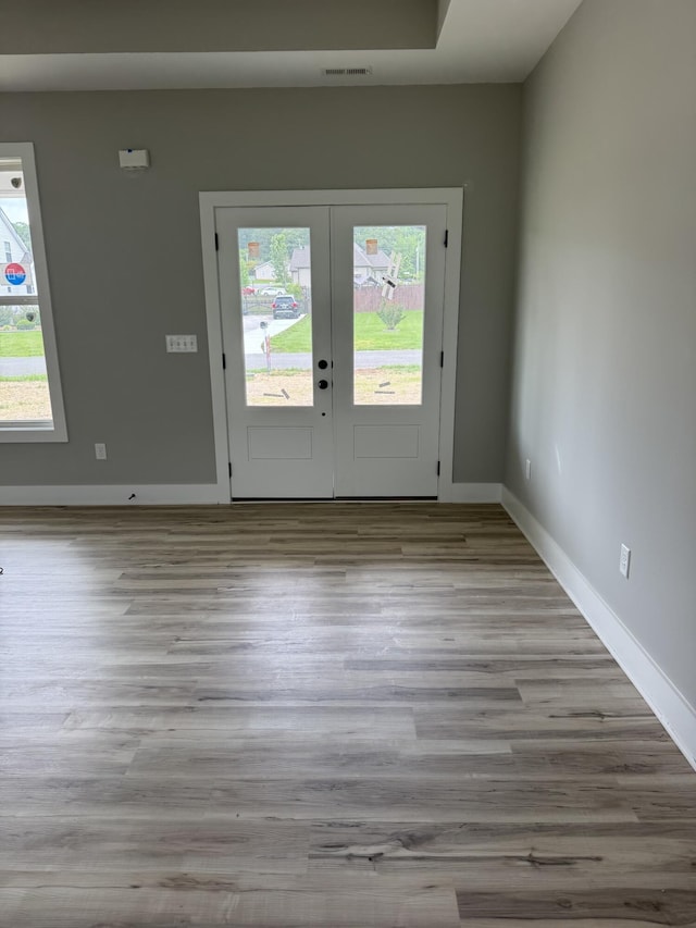 10 Shagbark Cv, Dunlap, TN 37327 - doorway to outside with wood finished floors, french doors, and baseboards