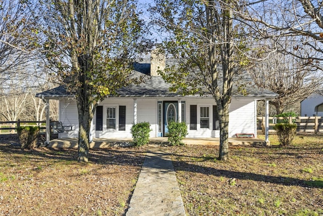 view of front of home with a porch