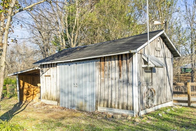 view of outdoor structure