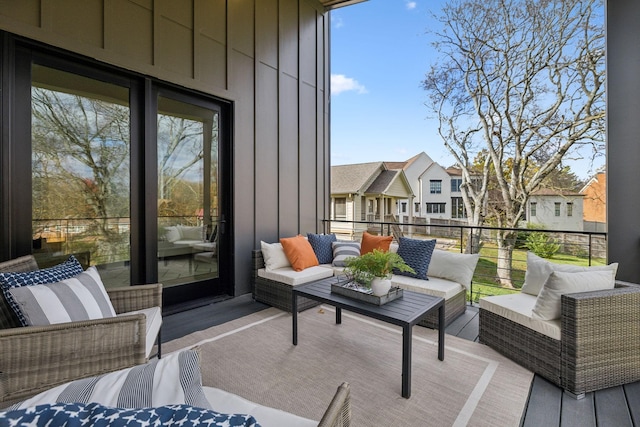 balcony with an outdoor living space