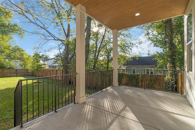 view of patio