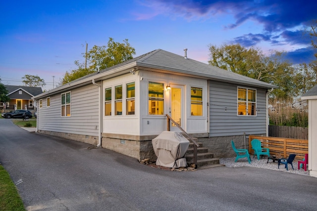 view of front of home